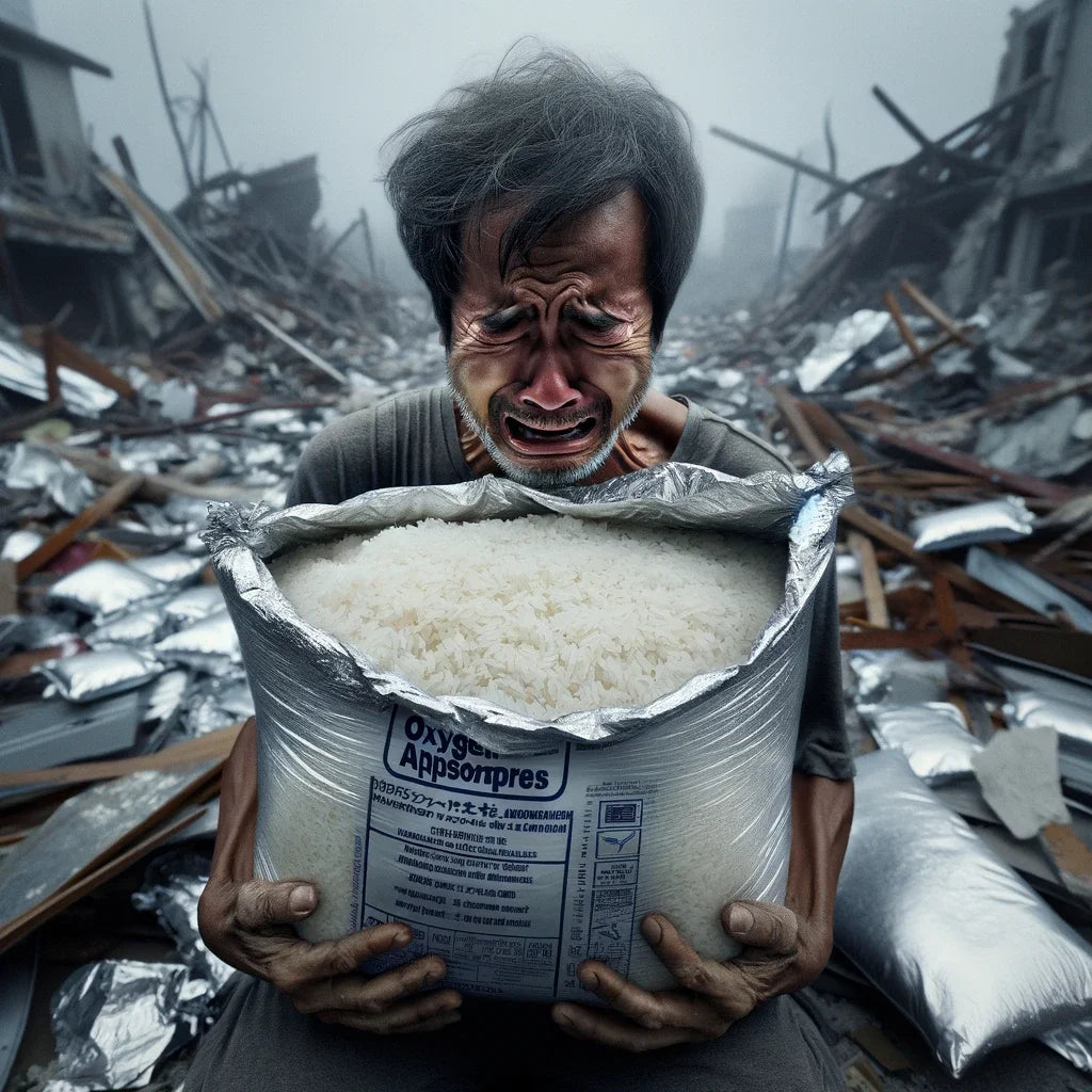 10pcs 5 Gallon Mylar Bags for Food Storage 12 Mil Thick Mylar Bags 5 Gallon with Oxygen Absorbers 2000cc Ziplock Resealable Bags - AMULET RING STORE