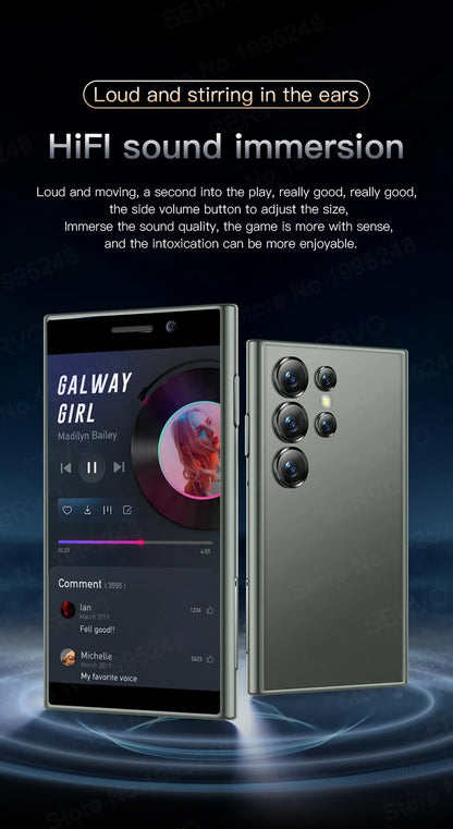 2024 New SERVO S24 Mini 4G Global Smartphone Android System Google Store 2000mAh Facial Unlock Small Smartphones Latest Upgrade - AMULET RING STORE