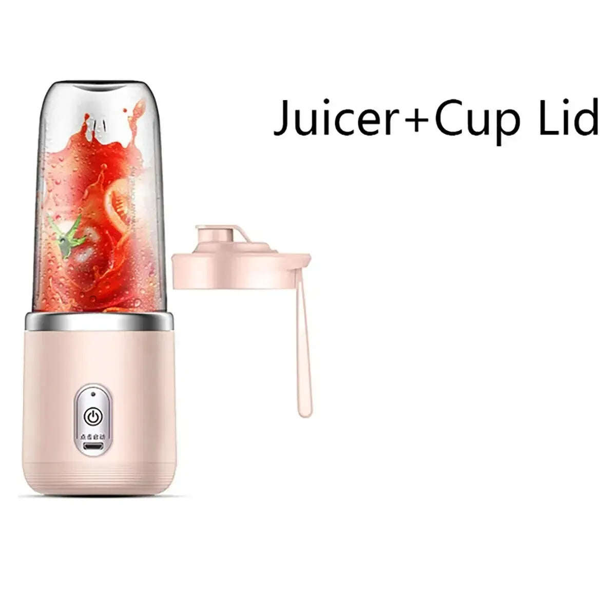 Portable Blender Bottle Electric 6 Blades Multifunction Juice Blender Fresh Juice Smoothie Blender Ice CrushCup Food Processor - AMULET RING STORE