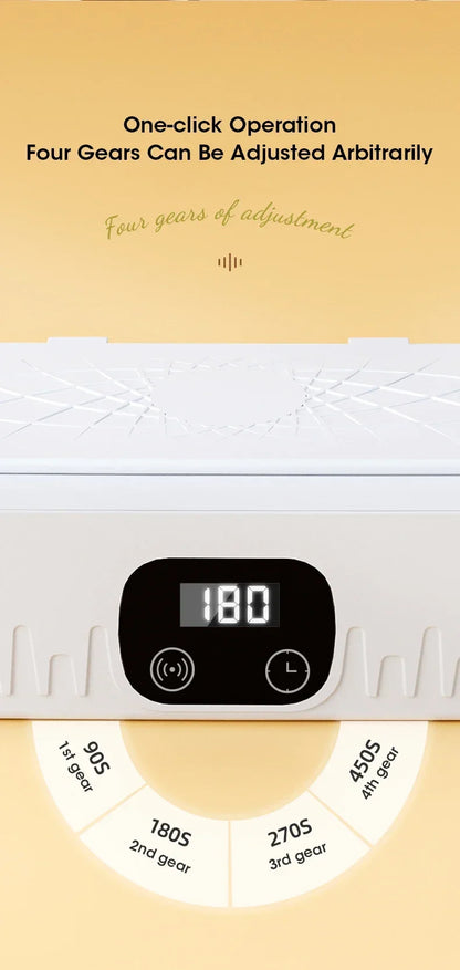 Ultrasonic Cleaning Machine 400ml Ultrasonic Cleaning Tank Automatic Cleaning Makeup Brush Glasses Watches Jewelry Cleaning - AMULET RING STORE