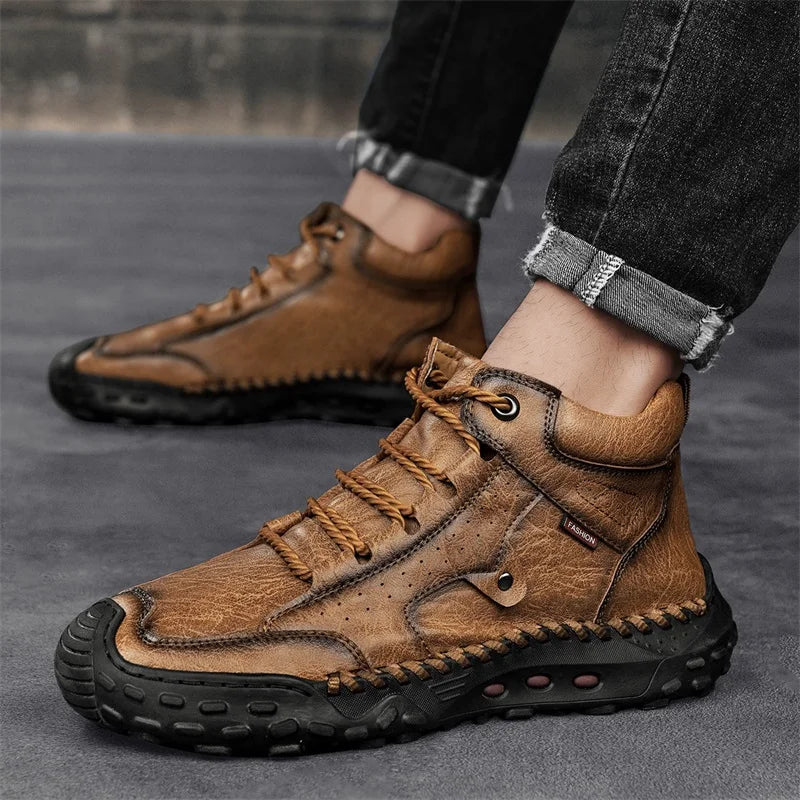 New Non-slip Mens Casual Leather Business Shoes