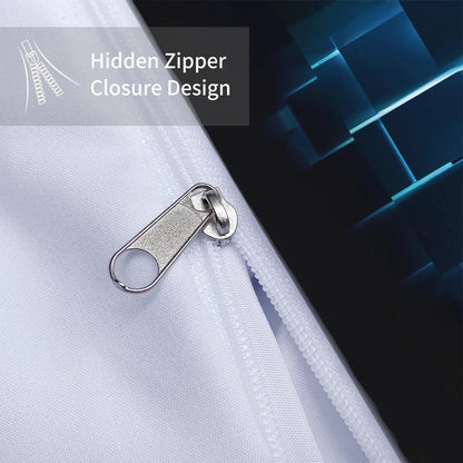 3pcs Duvet Cover Set, Red Transparent Grid Visual Effects Print, Soft, Comfortable and Breathable, Bedding Set for Bedroom,Hotel - AMULET RING STORE