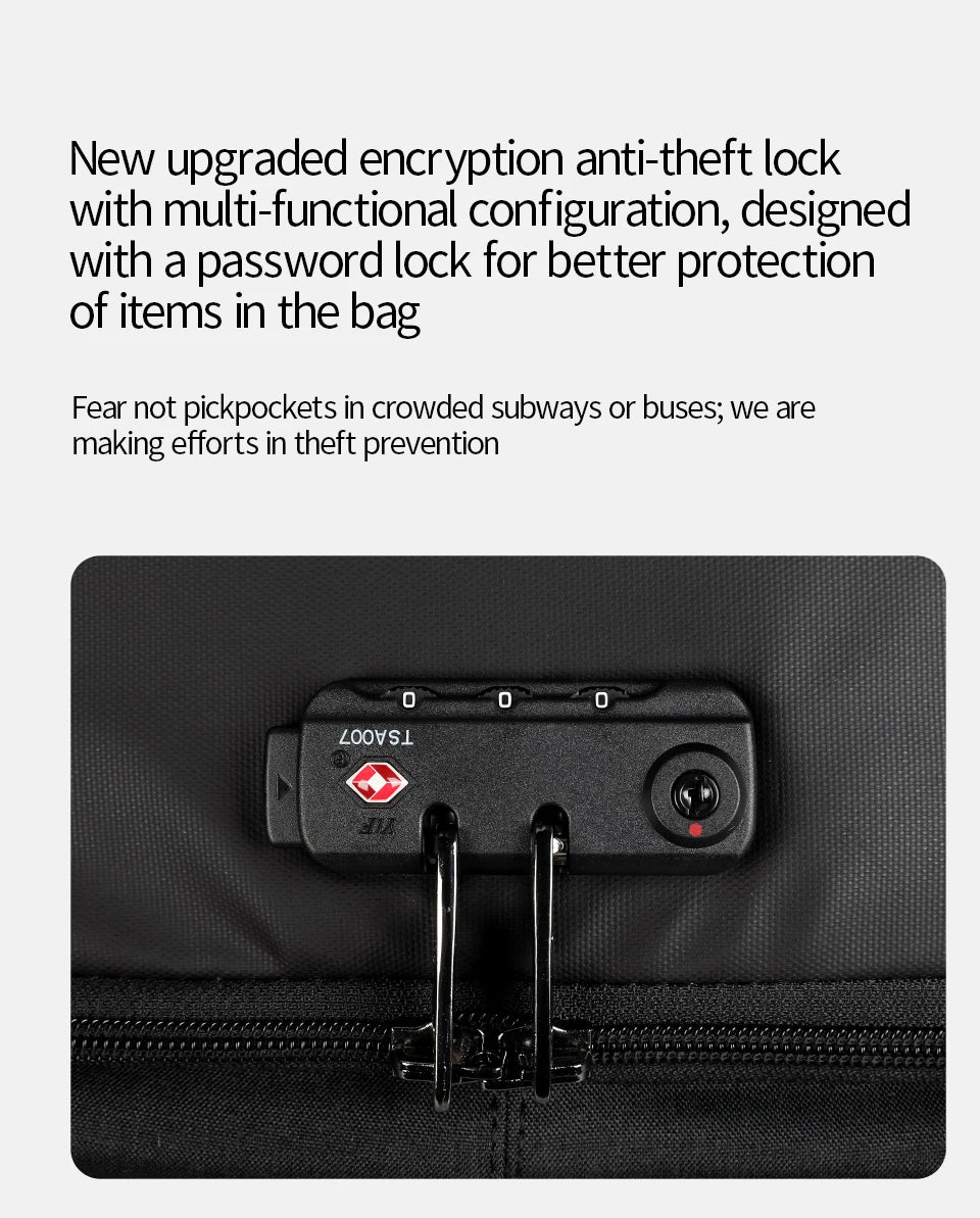 Tigernu Anti Theft Backpacks For Men For Women No Key TSA Lock Backpack 15.6inch Laptop Backpack Schoolbag For Teenager Knapsack - AMULET RING STORE