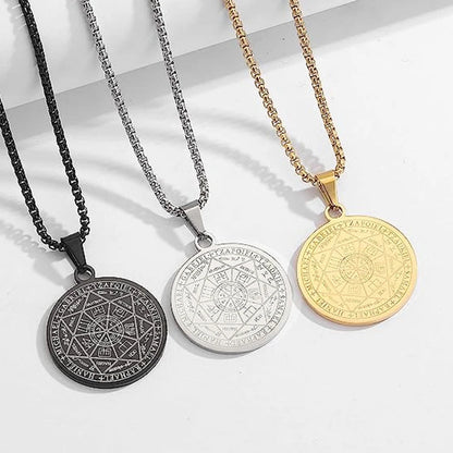 Seal of The 7 Archangels Pendant Necklaces for Men