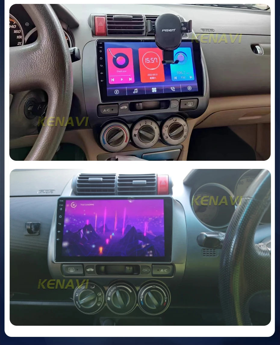 2 Din Android 10.0 Car Stereo Radio Multimedia Video Player For Honda Fit Jazz City 2002 2003 2004 2005 2006 2007 GPS Navigation - AMULET RING STORE