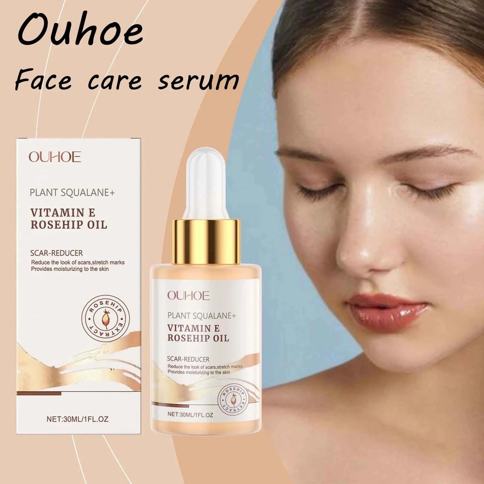 Ouhoe Rosehip Face Care Essence Oil Nourishing Skin Lasting Hydrating Enhance Smoothness Firming Softening Face Care Essence Oil