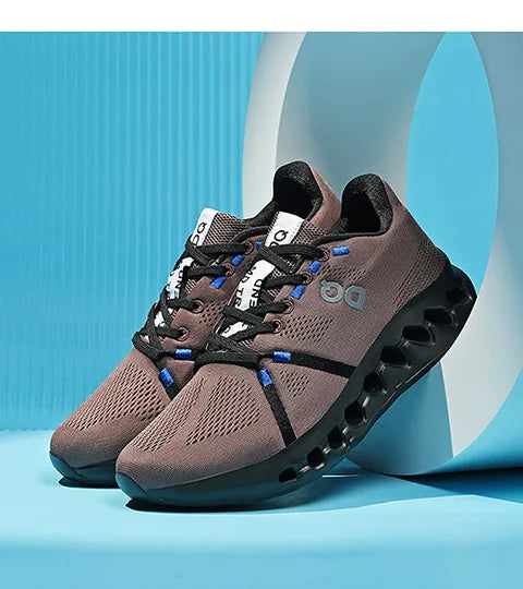 Leisure plus Size Men's Shoes39-45 Fashion Cushioned Running Shoes Sports Trend Gray Green White Black Breathable Comfortable - AMULET RING STORE