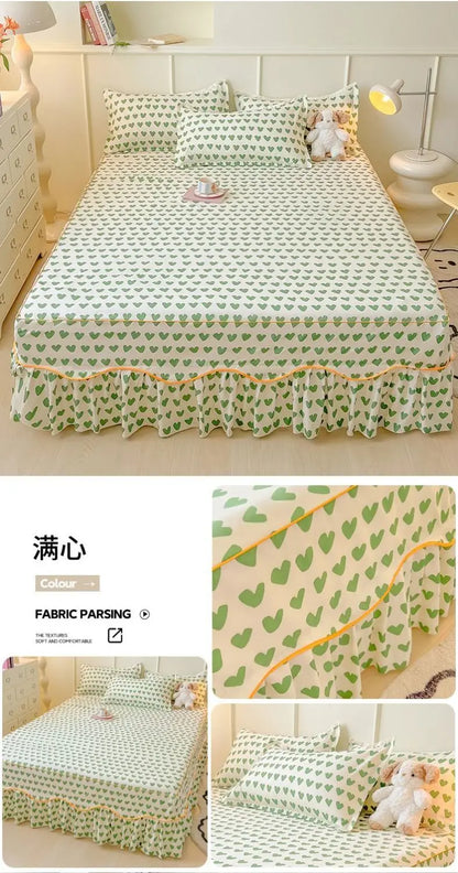 Sheet Set Household with Pillowcase Fashion Modern Water-proof Universal Skin-friendly Single Double Home Textile Bedding Luxury