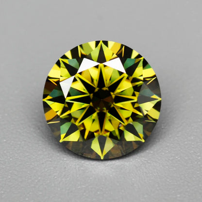 New Olive Moissanite Diamond Moissanita Loose Gemstone Passed Diamond Tester VVS1 with GRA Report