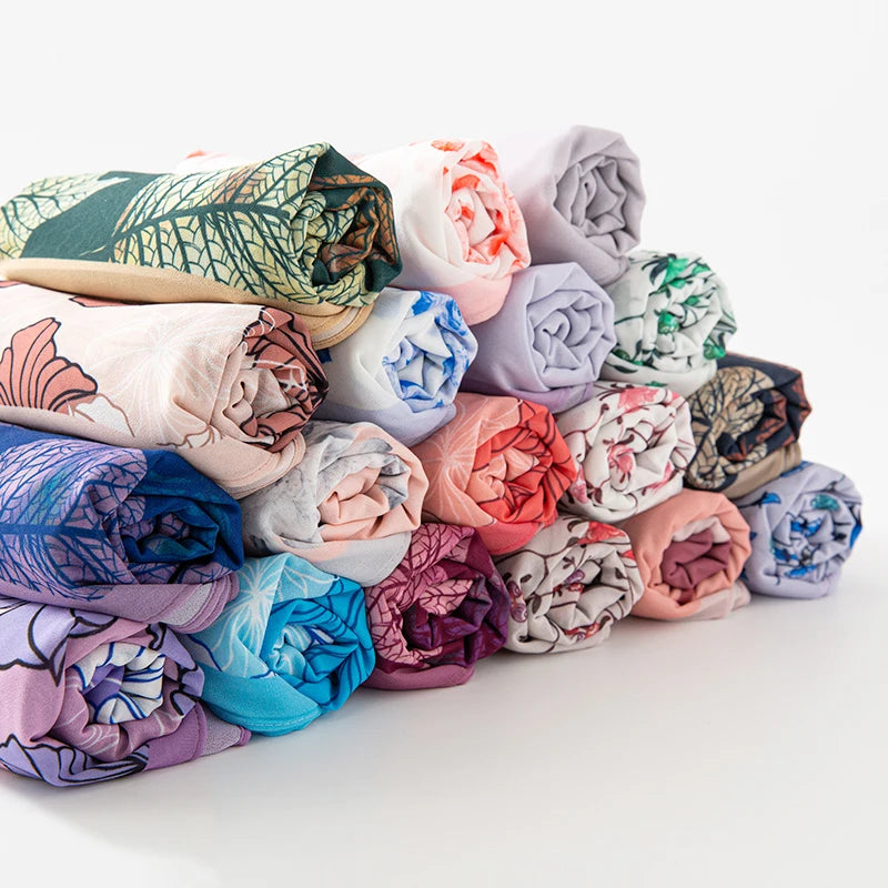 NEW Print Chiffon Hijab Scarf Shawl Fashion Islamic Muslim Scarves Wraps Women Echarpe Breathable Foulard Hijabs - AMULET RING STORE