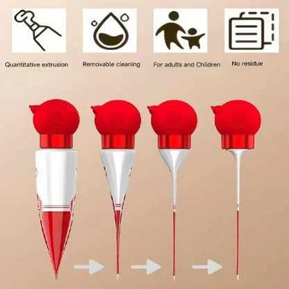 Vacuum Toothpaste Tube Squeezer Efficient and Hassle-Free Silicone Toothpaste Pump Dispenser Toothpaste Cap Bathroom Supplies - AMULET RING STORE