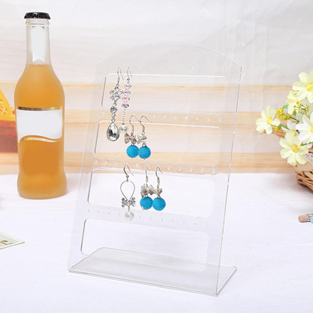 24/48 Holes Earrings Display Stand Holder Jewelry Show Rack Acrylic Organizer - AMULET RING STORE