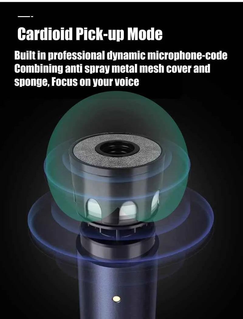 NUNAVO wireless microphone Interview professional microfeono Mic Handle broadcast microphone handheld for iphone smart phone