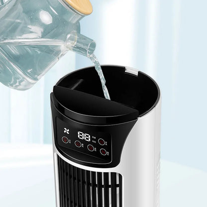 Water Cooling Fan Air Conditioner Adjustable Speeds Timer Personal Fan Air Cooler With Humidifier for Bedroom Living Room Office