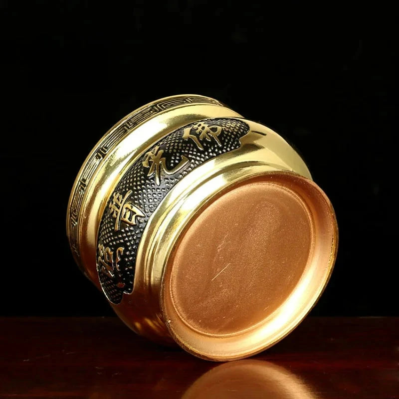 Metal incense burner Buddha tool Backflow fragrance Censer Buddhist Hall pray church tea light burner the god of wealth - AMULET RING STORE