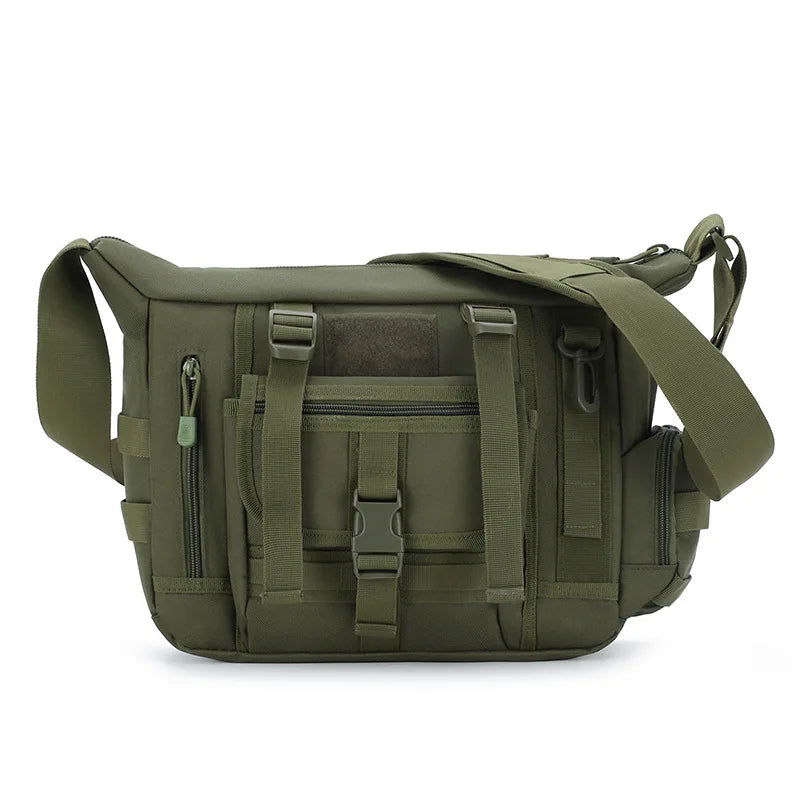 Men Camouflage Shoulder Bag Tactical Fishing Camping Tote Trekking Climbing Bags Large Multi-Pocket Travel Laptop Messenger Pack