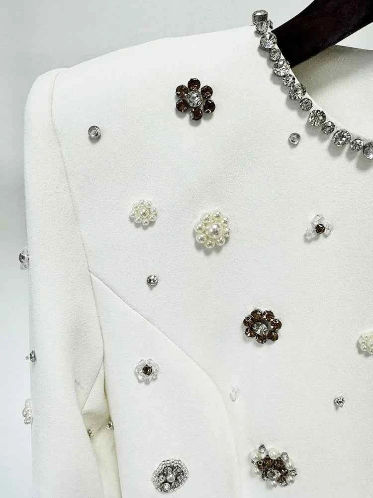 HIGH STREET Newest Fashion 2025 Designer Party Vestido Women's Formal Long Sleeve Luxurious Beaded Long Maxi Dress