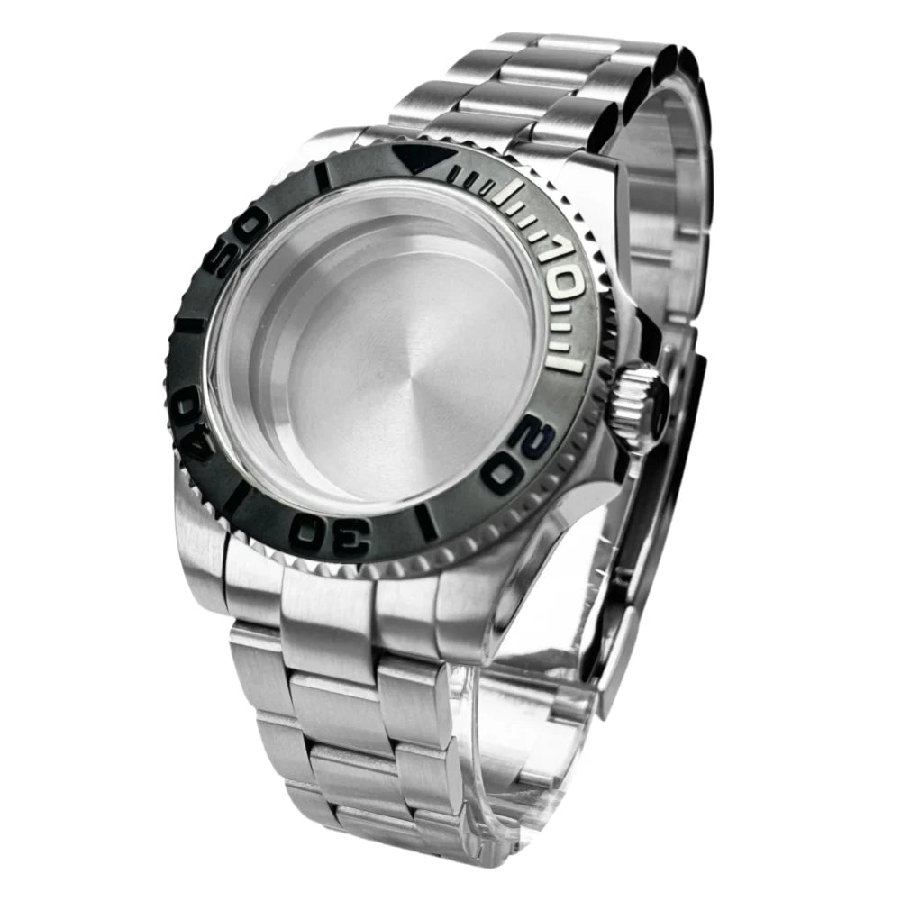 40mm 200m Waterproof NH34 NH35 NH36 Watch Case Accessories for Oyster Band SUB Watch Maker 120clicks BGW9 blue lume Bezel - AMULET RING STORE