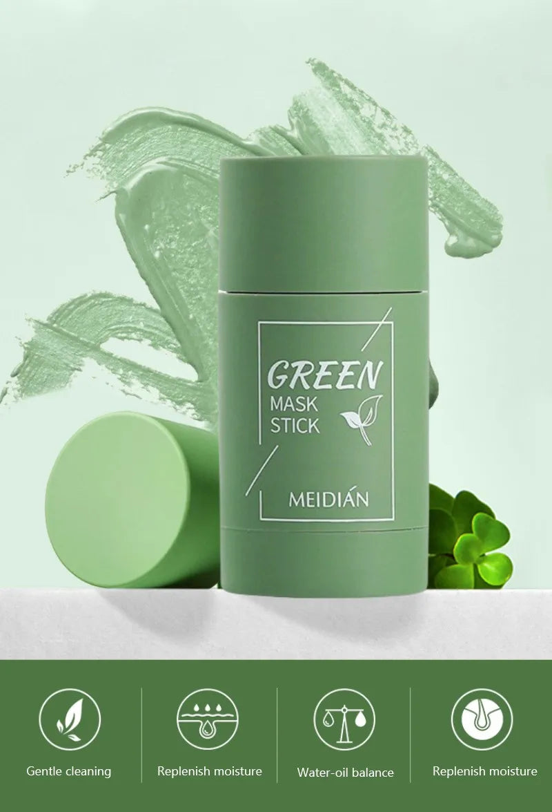 40ml Remove Blackhead Green Tea Solid Mask Clean Stick Mask Facial Dispel Acne Blemish Shrink Pores Korean Skin Care Multipack - AMULET RING STORE
