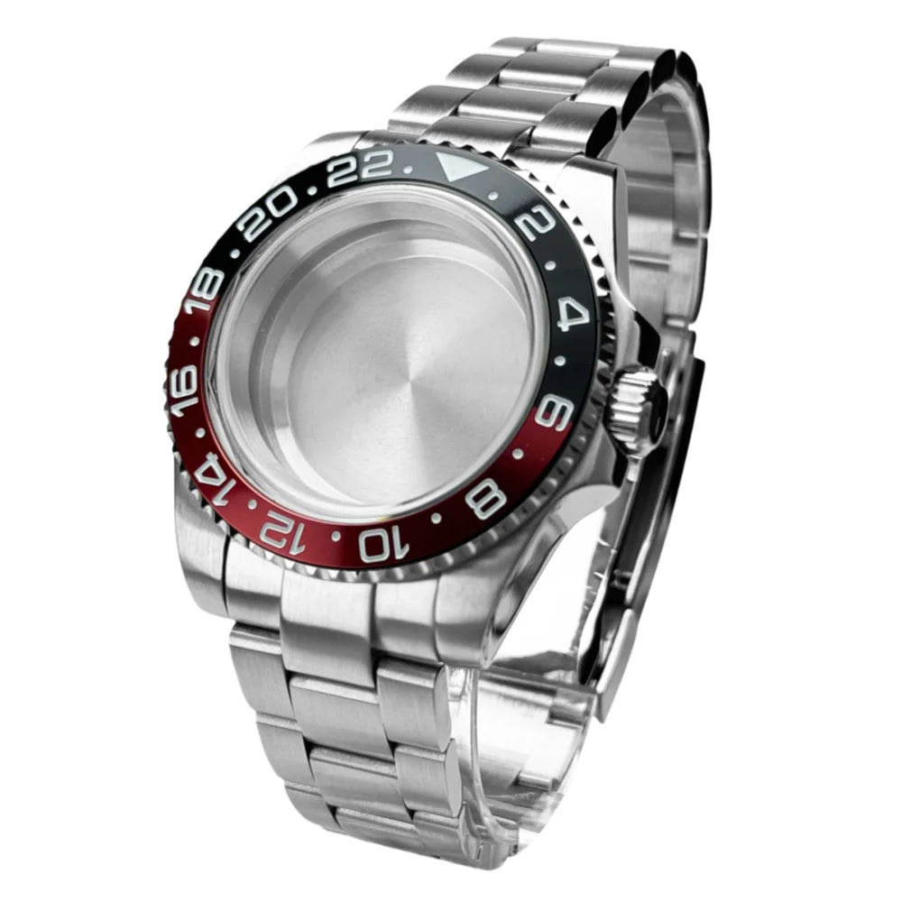 40mm 200m Waterproof NH34 NH35 NH36 Watch Case Accessories for Oyster Band SUB Watch Maker 120clicks BGW9 blue lume Bezel - AMULET RING STORE