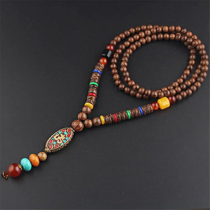 Fashion Long Sweater Pendant Chain Wooden Beaded Tassel Boho Bohemian Necklace Jewelry Nepal Wood Beads Pendant Necklace