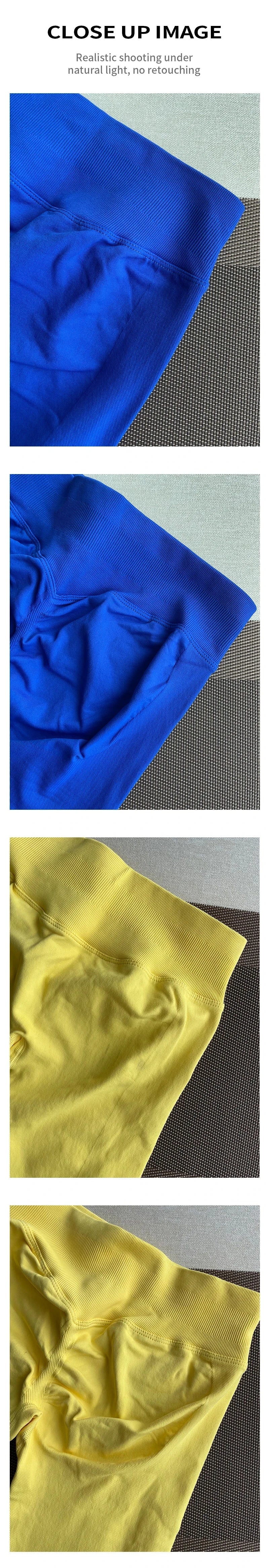 TKITK Leggings Women Seamless Sports Yoga Pants Low Ribbed Band Gym clothes Fitness Workout wear Scrunch Bum Tights - AMULET RING STORE