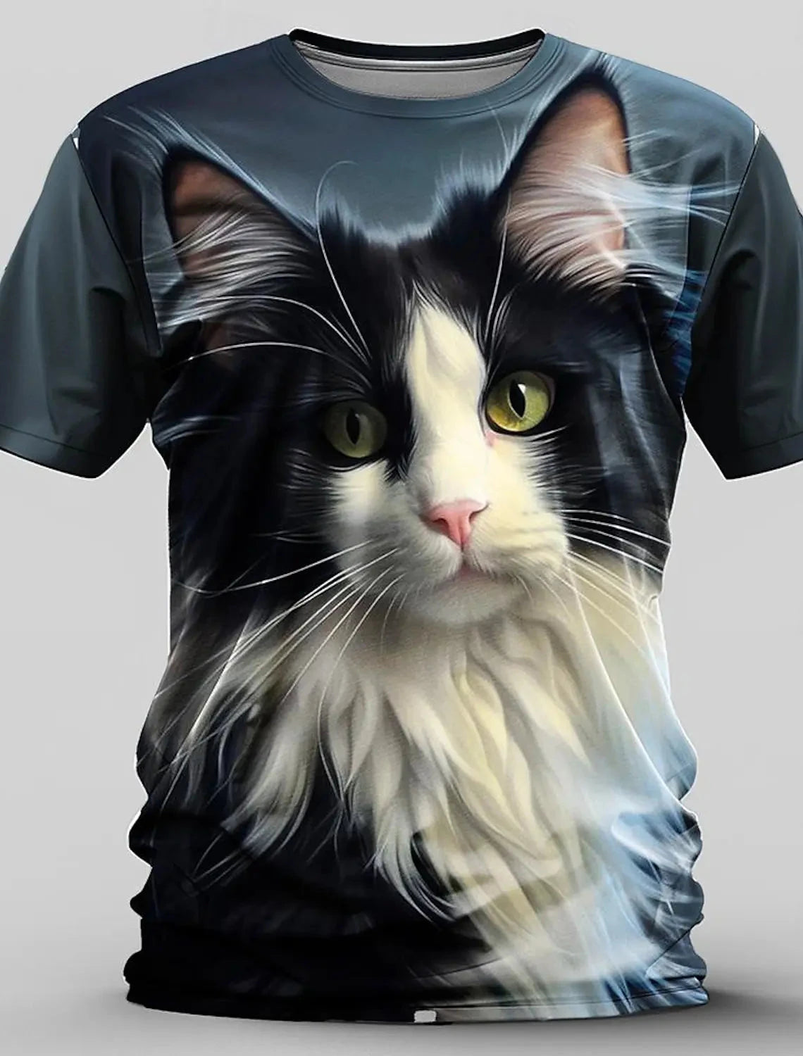 Men's Animal Funny T Shirt Short Sleeve T shirt 3D Print O-Neck Shirt Exaggerated Designer Party Summer Casual Clothing Apparel - AMULET RING STORE