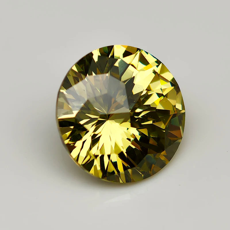 New 5A Quality Round Colored Empire Cut Cubic Zirconia Stones Loose Gemstone for Jewelry Making