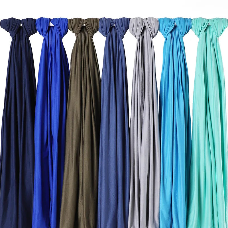 Newest Milk Silk Jersey Hijabs for Women Soft Warm Muslim Woman Turban Hoofddoek Headscarf Good Stitch Stretch Jesey HIjab Scarf - AMULET RING STORE