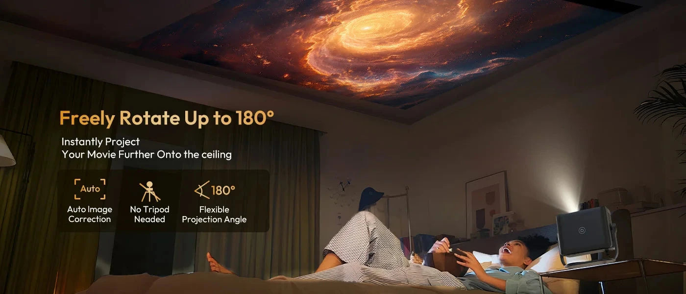 XGODY 4K Native 1080P AUTO Focus WiFi6 Android 11 Projector 500 ANSI HD Home Theater Cinema for Home