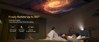 XGODY 4K Native 1080P AUTO Focus WiFi6 Android 11 Projector 500 ANSI HD Home Theater Cinema for Home