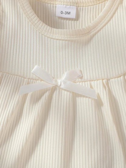 Baby girls Daisy Printing Short Sleeve Summer Skirt Suit For Vacation Daily Wear - AMULET RING STORE