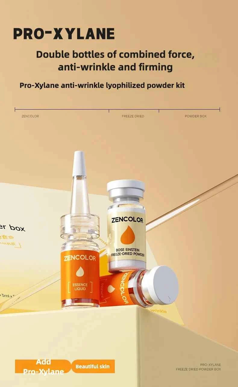 10pcs Pro-Xylane Anti-Wrinkle Lyophilized Serum  High Concentration Anti-Aging Firming Face Essence for Deep Wrinkles