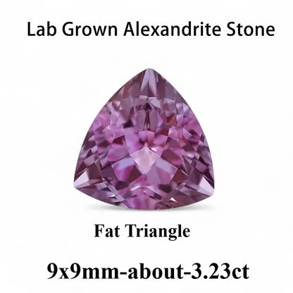 Emerald Cut Lab Grown Alexandrite AGL Certificate Loose Gemstone For Earrings Ring Jewelry Diy Making