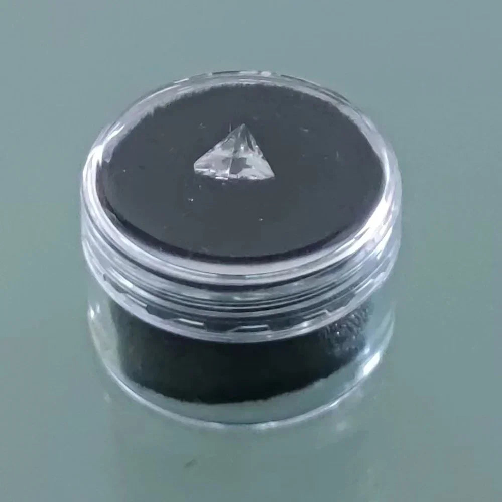 Transperant Square Diamond Jewelry Storage Box Stone Display Case Round Gemstone Organizer 1Pc Small Coin Ring Travel Gift Box - AMULET RING STORE