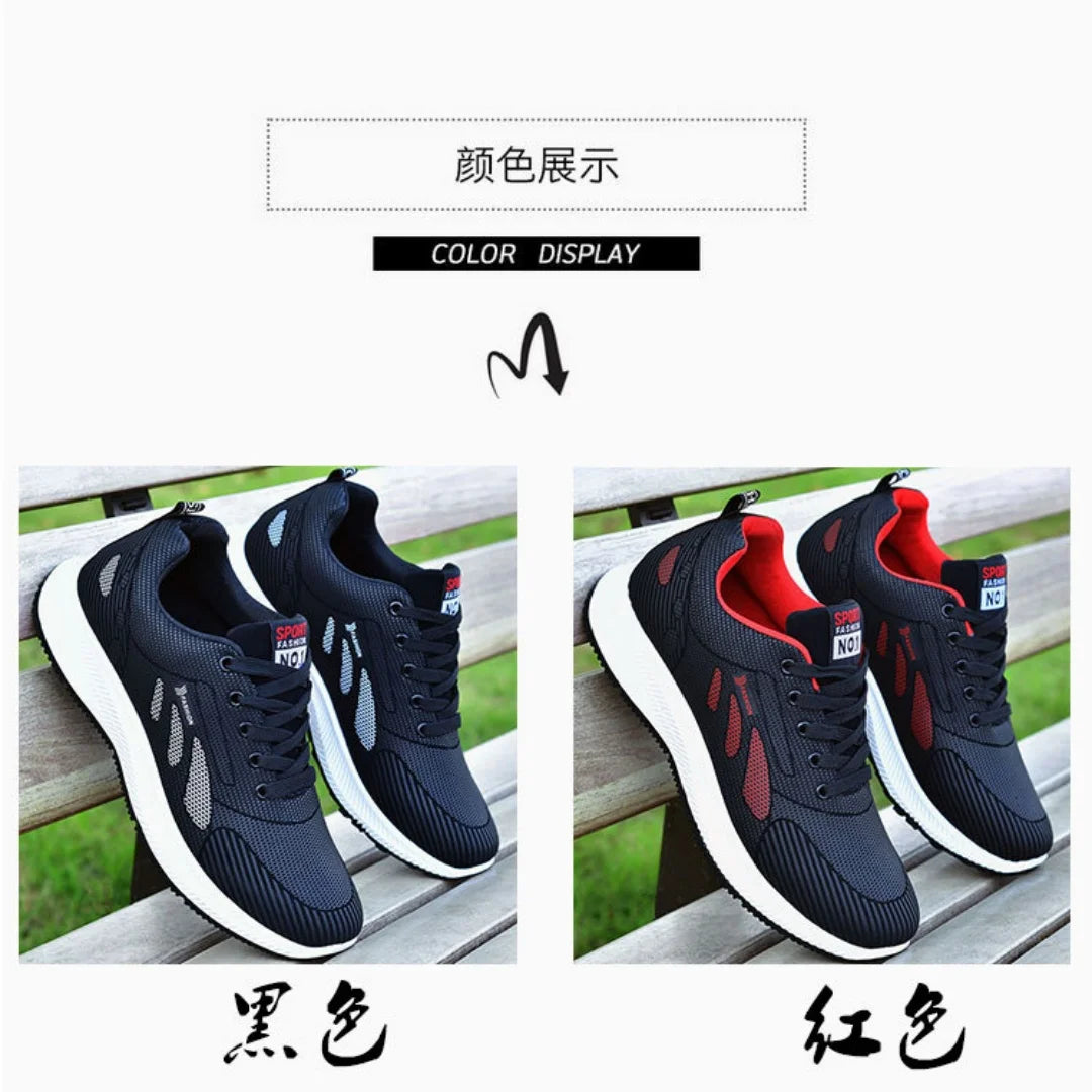 2025 new spring trend sports men's shoes Lace-up thick sole casual fashion shoes Large size Wear skid resistance - AMULET RING STORE