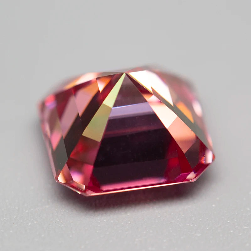 Pink Moissanite Stones with GRA Certificate Round/Pear/Oval/Emerald/Heart/Cushion/Princess/Asscher/Radiant Cut