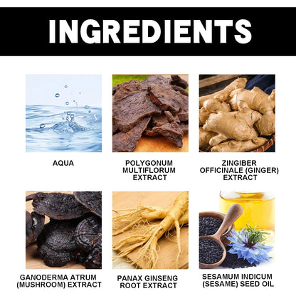 500ml Natural Herbal Hair Dye Shampoo 3 in 1 Change Hair Color Gray Hair to Dark Brown Black Deep Nourishing Fashion Hair Care - AMULET RING STORE