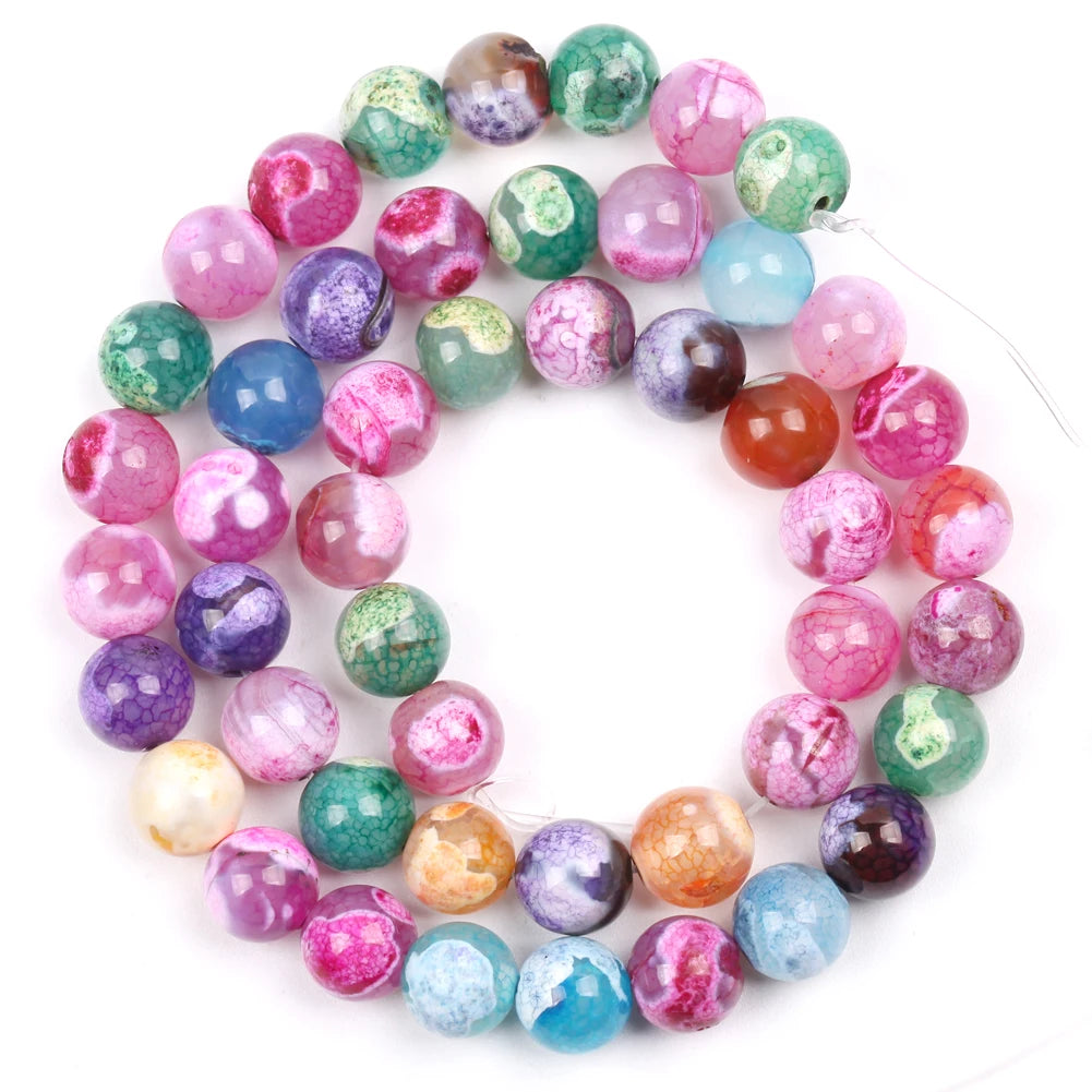 45 Styles Natural Stone Beads Amethyst Purple Jades Agate Crystal Glass Beads Jewelry Making Findings DIY Bracelet Accessories - AMULET RING STORE