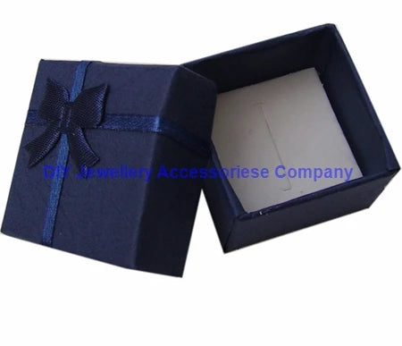 Fashion Ribbon Jewelry Box Multi Colors Ring Earrings Pendant 4x4x3cm Display Packaging Gift - AMULET RING STORE