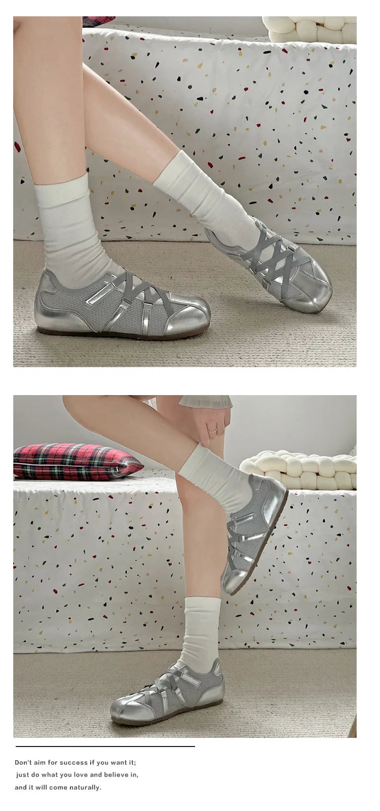 Leisure Sports Flat Shoes Women 2025 New Spring Retro All-matching Yellow Soft Soleplate Shoes - AMULET RING STORE