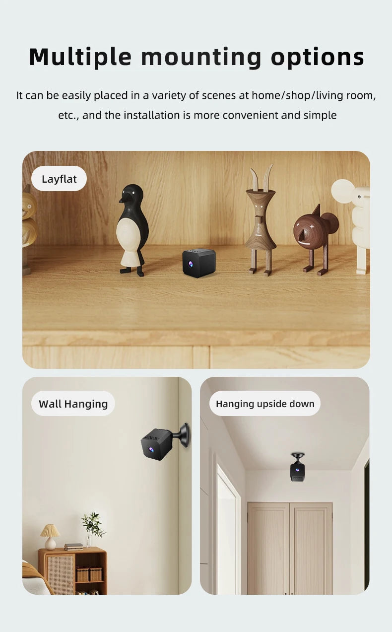 1080P Mini WiFi Camera F1 Wireless Remote Monitor Loop Recording Camera Security Protection Smart Home surveillance camera - AMULET RING STORE