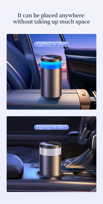 Car Diffuser Home Dual-Use Rechargeable Aromatherapy With Atmosphere Lights Smart Spray Car Air Freshener Fragrance Diffuser - AMULET RING STORE