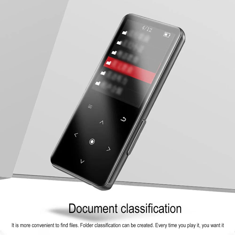 HiFi Bluetooth MP3 Player - Lossless Music Sport Earphone Portable Audio Walkman with FM E-book Recorder