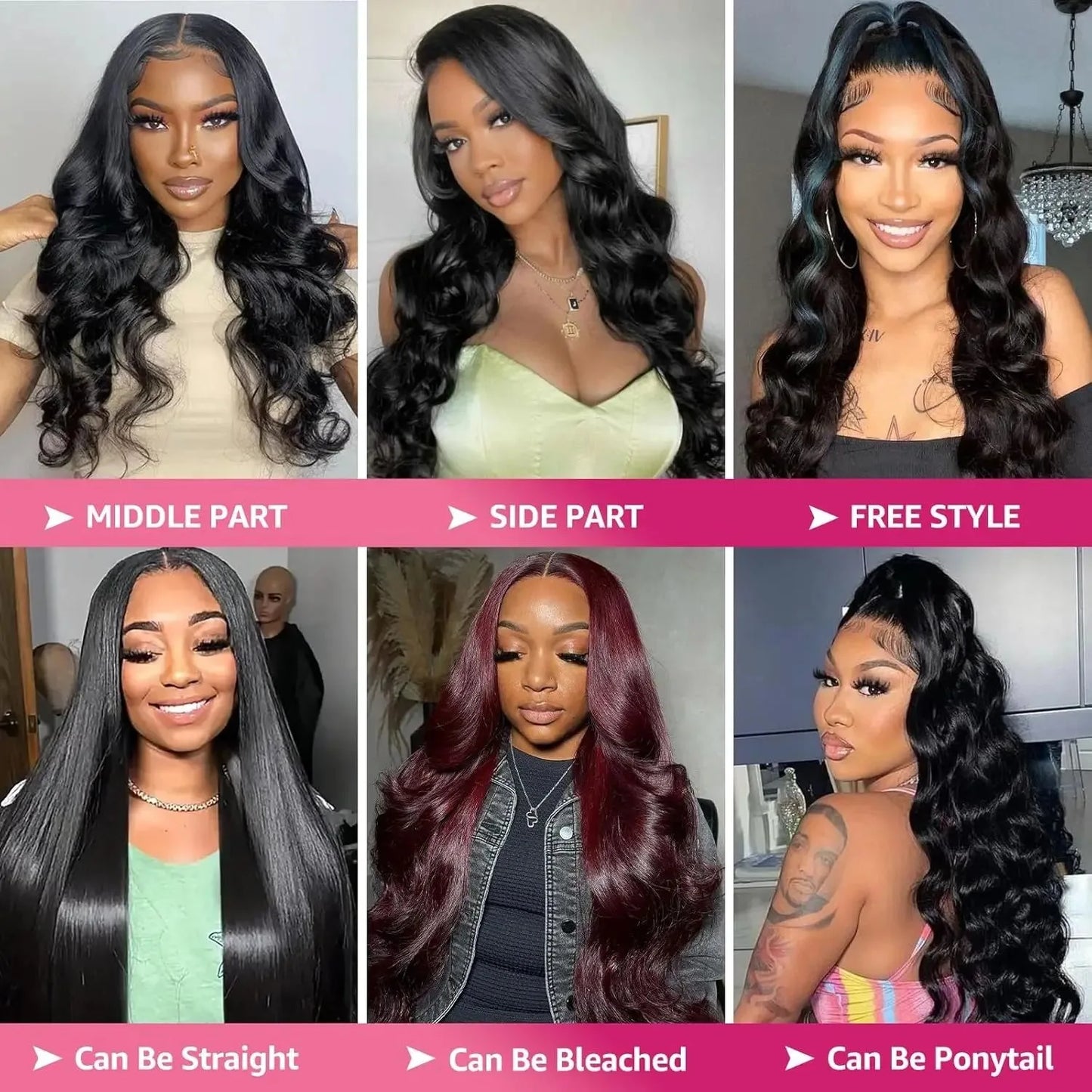 30 40 Inch Body Wave Wigs 13x6 Hd Lace Frontal Wig Brazilian Human Hair Lace Front Wig Pre Plucked Human Hair Wigs For Women