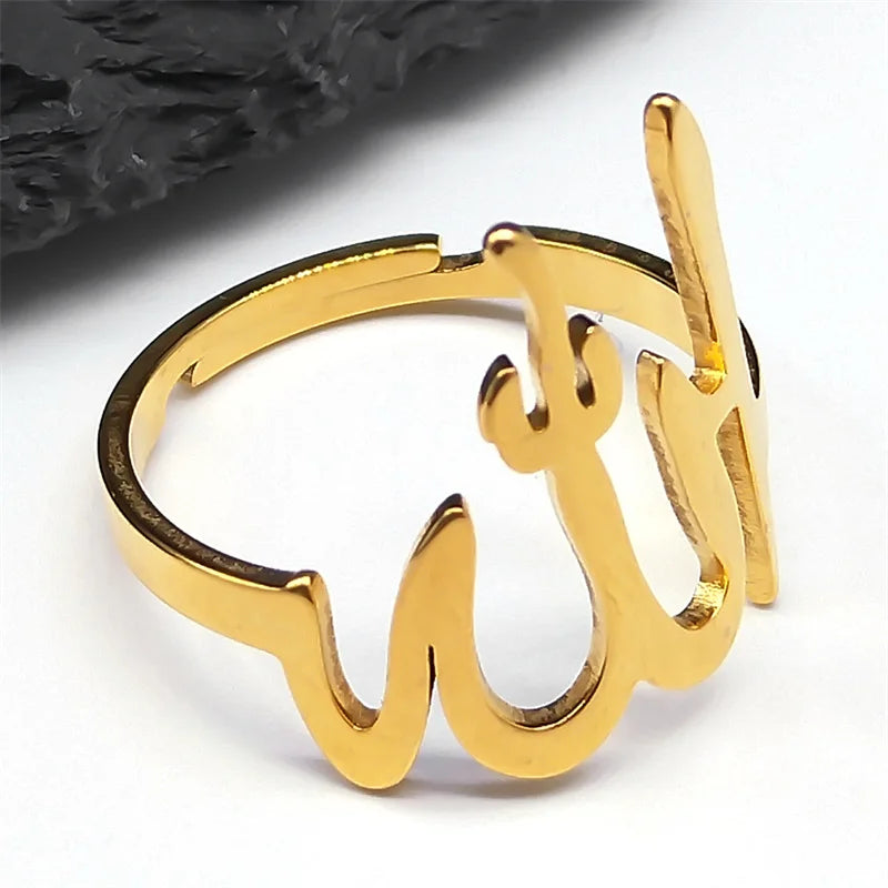 Vintage Arab Islam Allah Prayer Men's Rings AMULET RING STORE