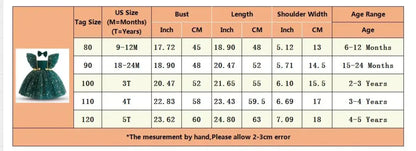 Wedding Birthday Dress for Flower Girls Kids Elegant Party Sequins Tutu Christening Gown 3-8 Yrs Children Formal Pageant Clothes - AMULET RING STORE