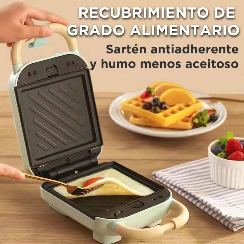 2025 YIDPU Sandwichera 3 en 1 Tostadora eléctrica Waffle Maker Desayuno Pancake Donut Egg Waffle Fish Cake Horno eléctrico - AMULET RING STORE