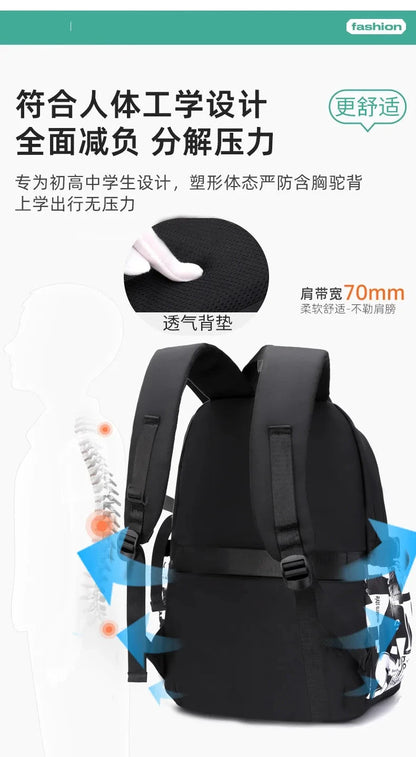 NEW Children Orthopedics School Bags Kids Backpack In Primary Schoolbag For Teenager Boys Waterproof Backpacks Book Bag mochila