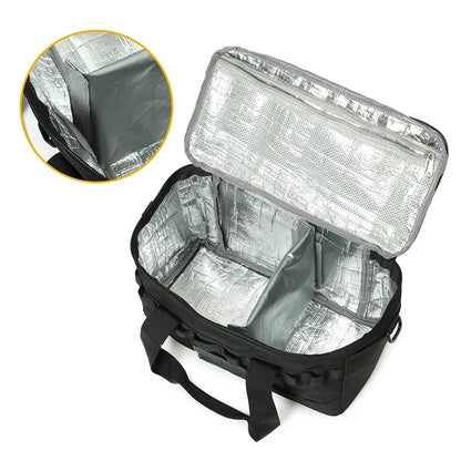 Tactical Lunch Box Leakproof Insulated for Outdoor Camping Handbag Hiking Climbing Travel Picnic Thermal Cooler Storage Bag